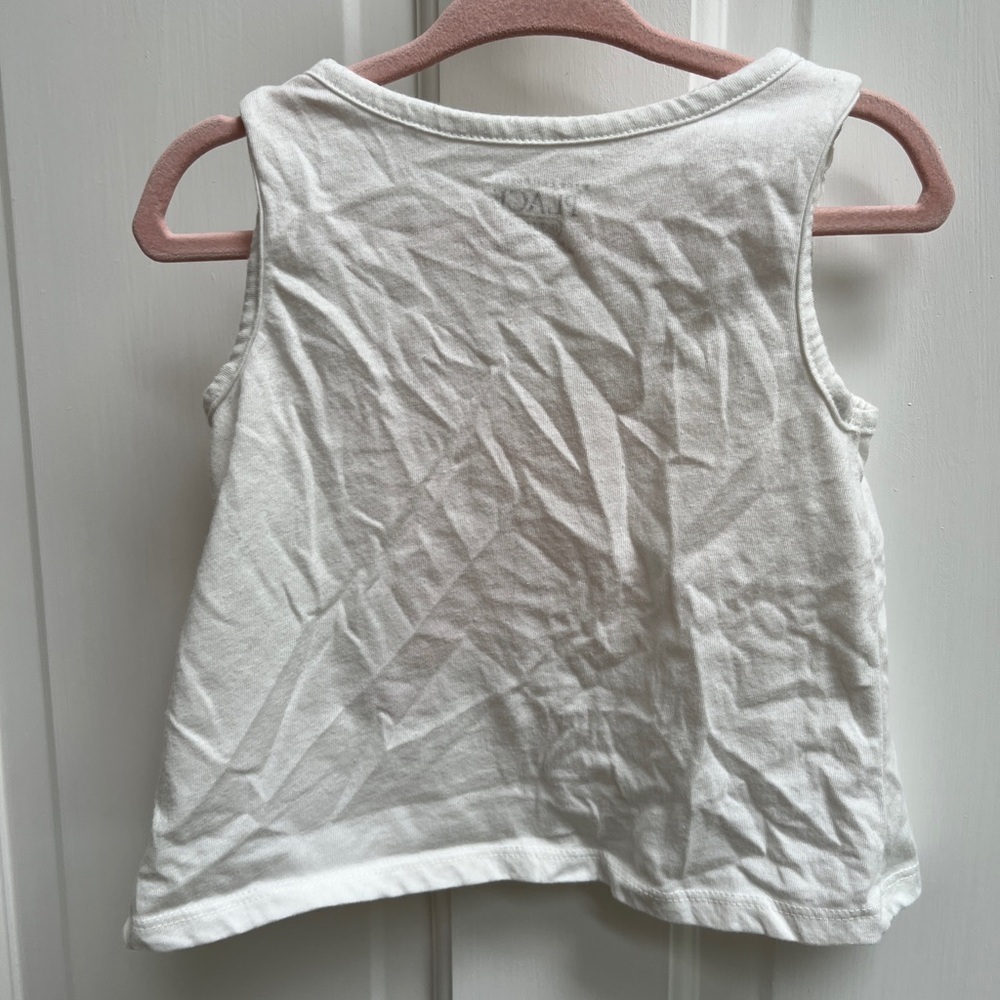 The Children’s Place 18-24M Summer Cutie White and Orange Girls Tank Top - Picture 3 of 4